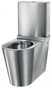 Rustfri servant, vaskerenne og urinal Delabie